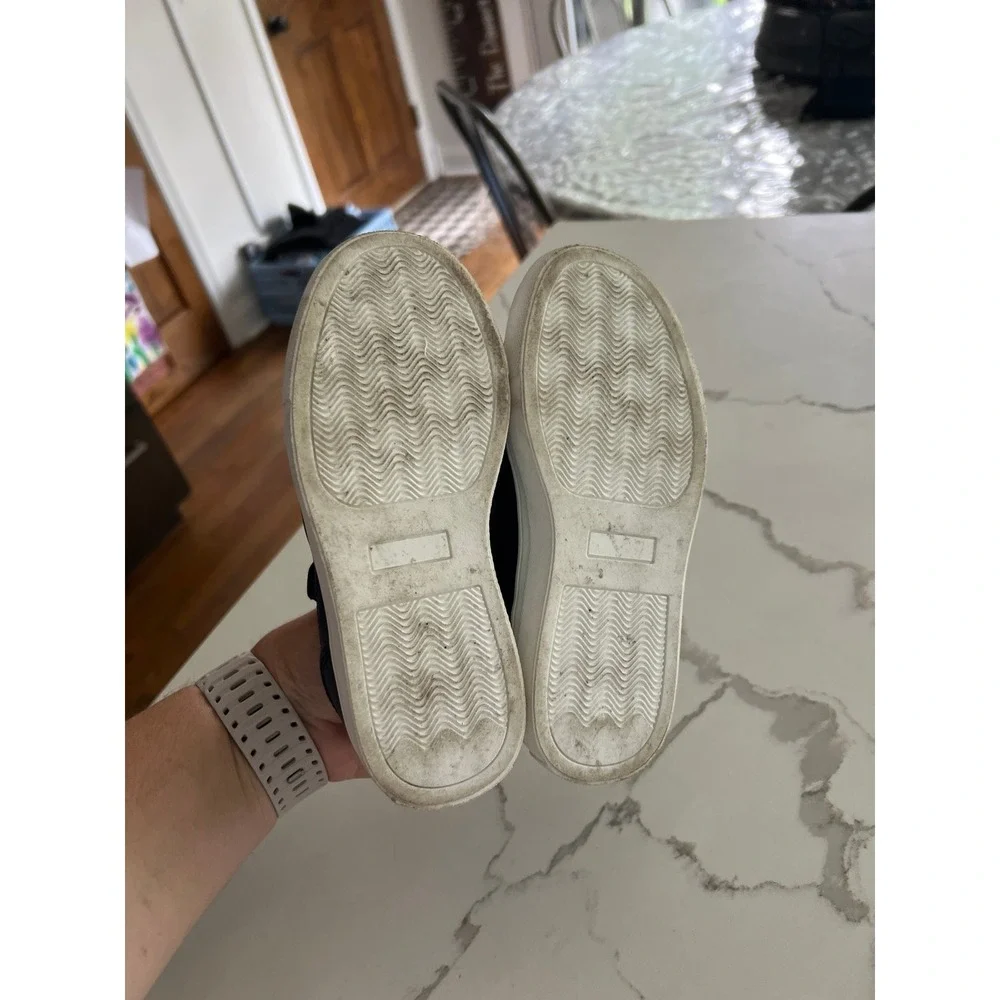 Navy blue Kids Soft Walking Flat Shoes girls size 13